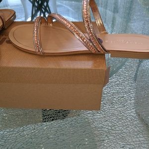Mariella Shoes - Mariella Rose gold and crystals slip on Sandals Mariella Shoes - Mariella Rose gold and crystals slip on Sandals
